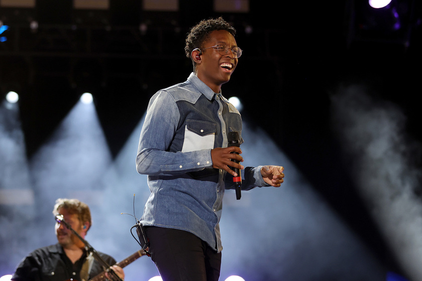 Breland performs onstage
