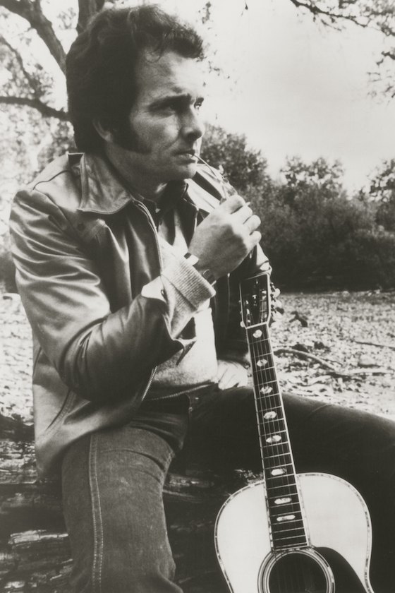 EARLY 1970s: Country singer Merle Haggard poses for a candid portrait in the early 1970's.