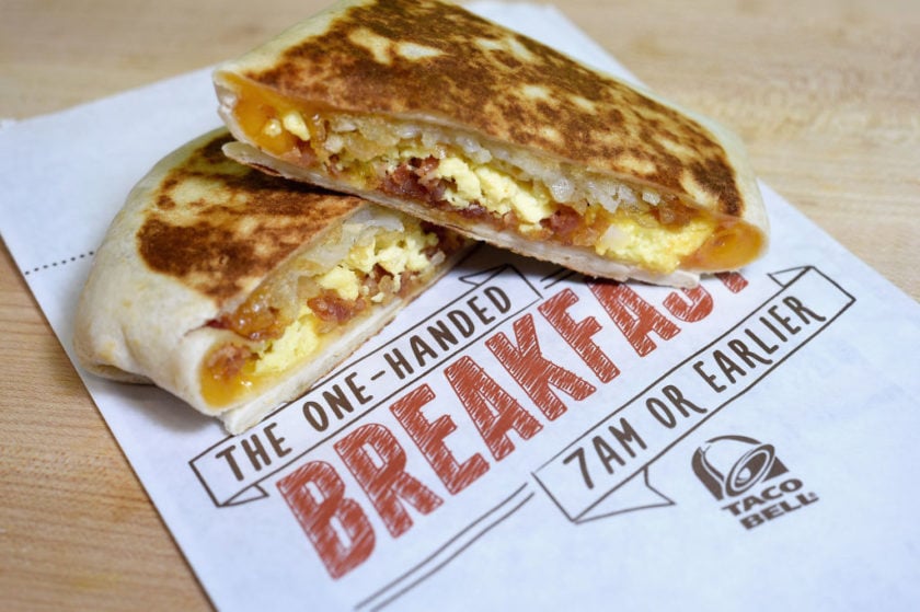 Breakfast crunchwrap