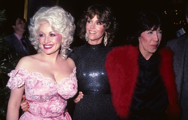 Dolly Parton, Jane Fonda and Lily Tomlin at the film premiere of "9 to 5," New York, December 5th 1980.
