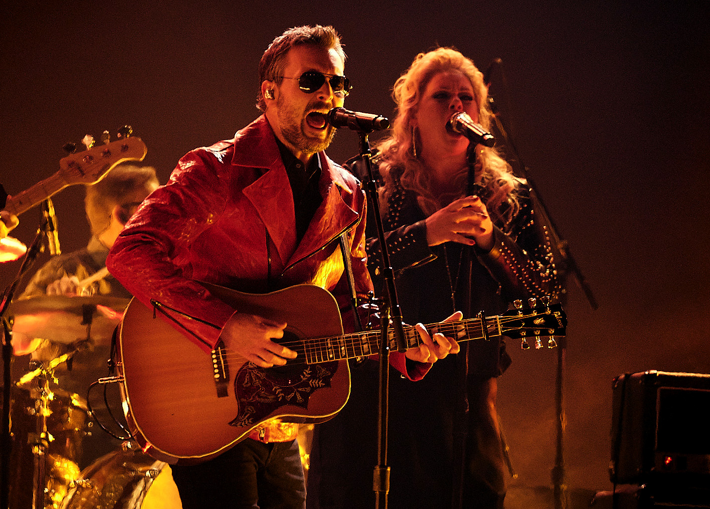 Eric Church performs during the 2021 CMA Awards.
