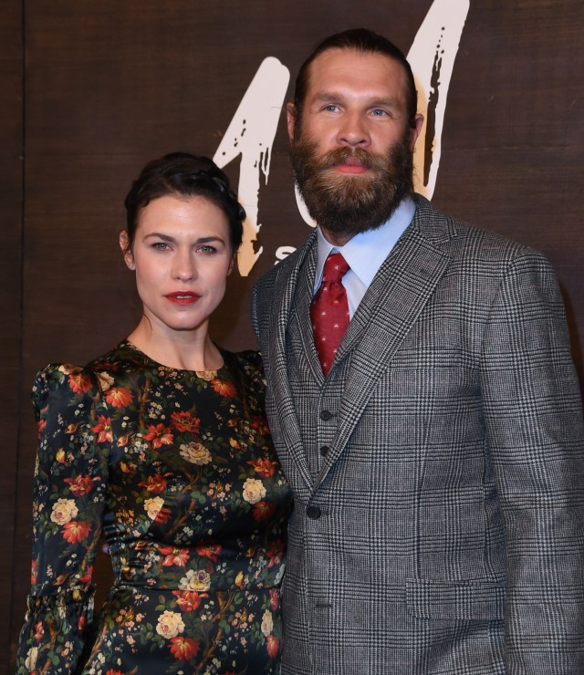 Ana Ularu and Marc Rissmann attend the world premiere of "1883"