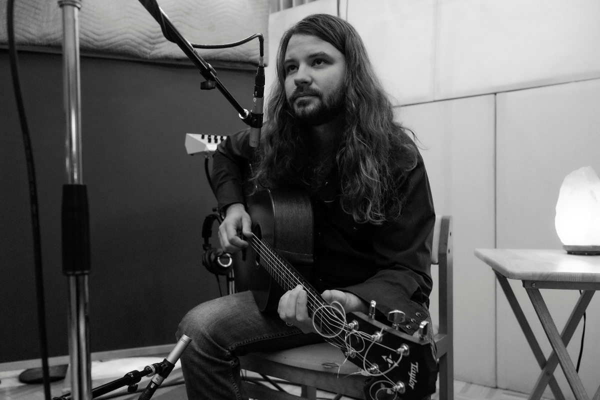 photo of Brent Cobb in the studio