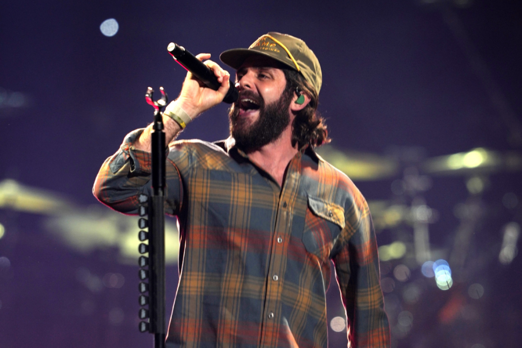 Singer Thomas Rhett performs during the NHL 2022 New Year's Eve Bash at Xcel Energy Center on December 31, 2021 in Saint Paul, Minnesota.