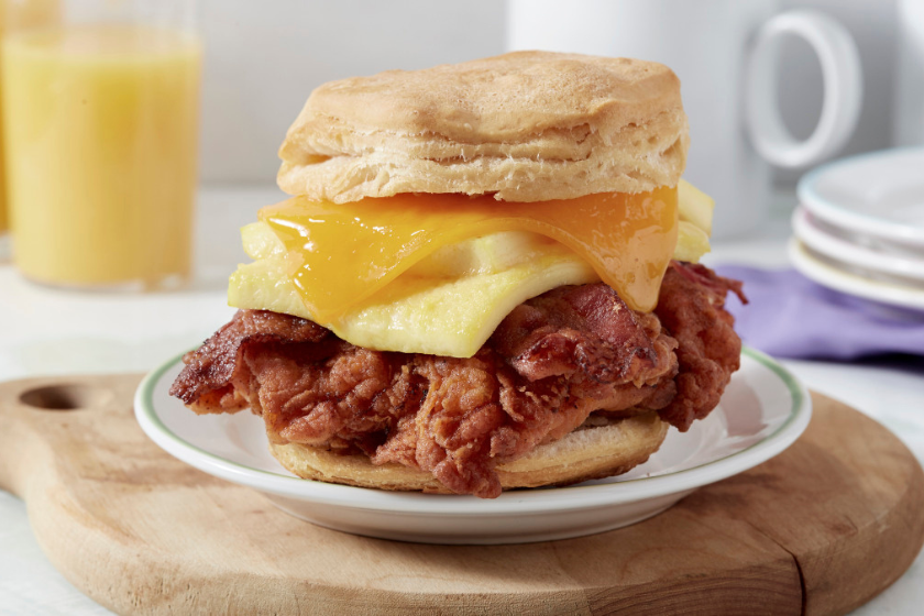 spicy chicken egg and cheese biscuit