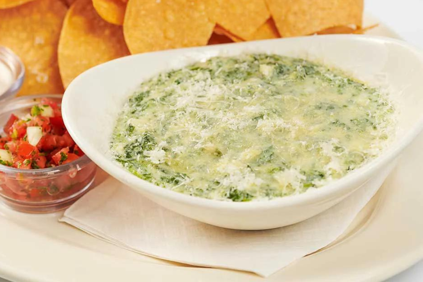 spinach dip cheesecake factory