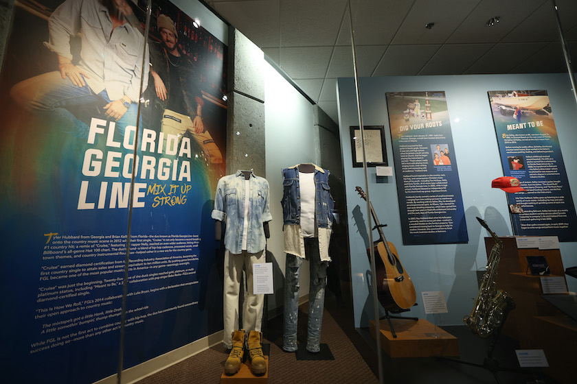 Artifacts at the Florida Georgia Line: Mix It Up Strong Exhibit at the Country Music Hall of Fame and Museum on Feb. 06, 2022 in Nashville.