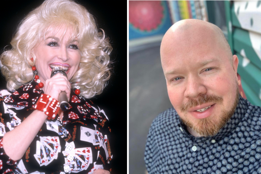 Dolly Parton and former employee and future duet partner, Aaron Crisler