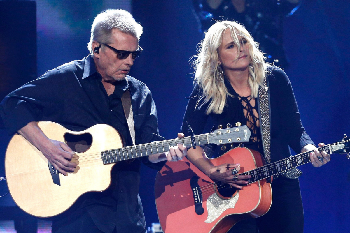 Singer Miranda Lambert (R) and Scotty Wray perform onstage during the 2016 iHeartCountry Festival at The Frank Erwin Center on April 30, 2016 in Austin, Texas. (Photo by Bob Levey/Getty Images for iHeartMedia)