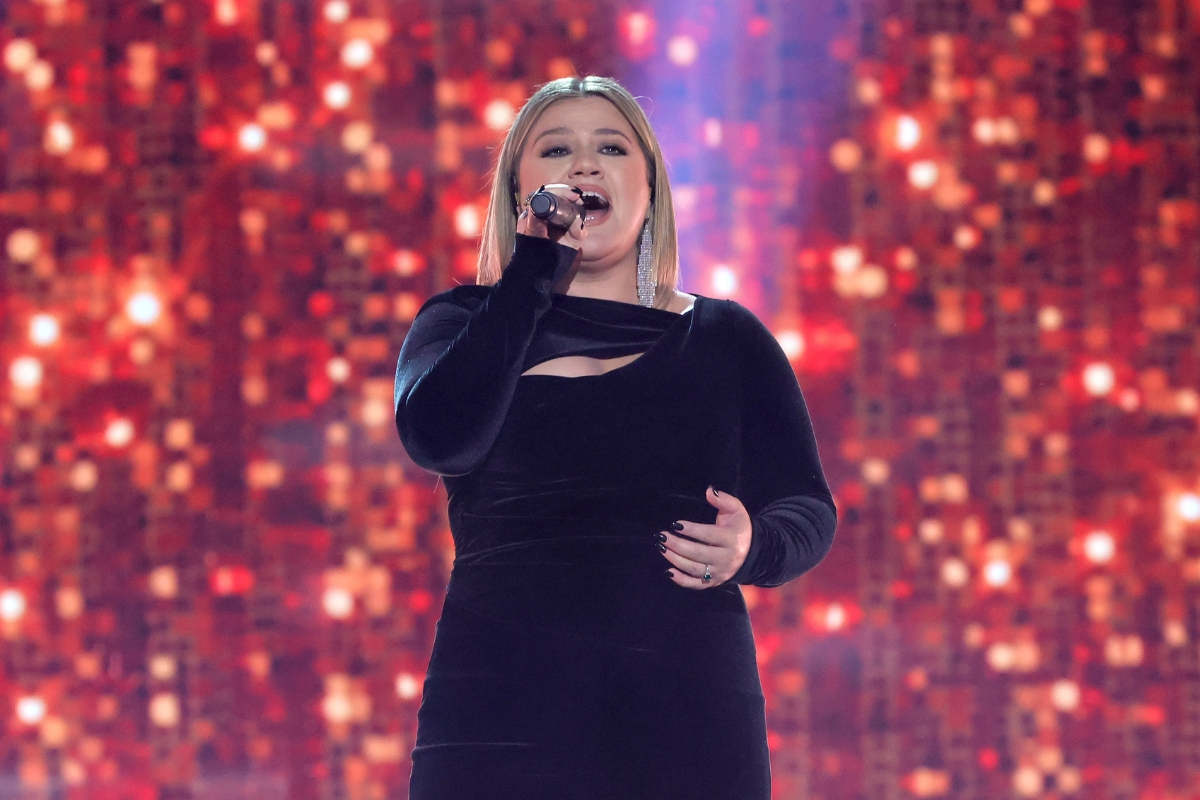 Kelly Clarkson performs onstage during the 57th Academy of Country Music Awards at Allegiant Stadium on March 07, 2022 in Las Vegas, Nevada. (Photo by Kevin Winter/Getty Images for ACM)