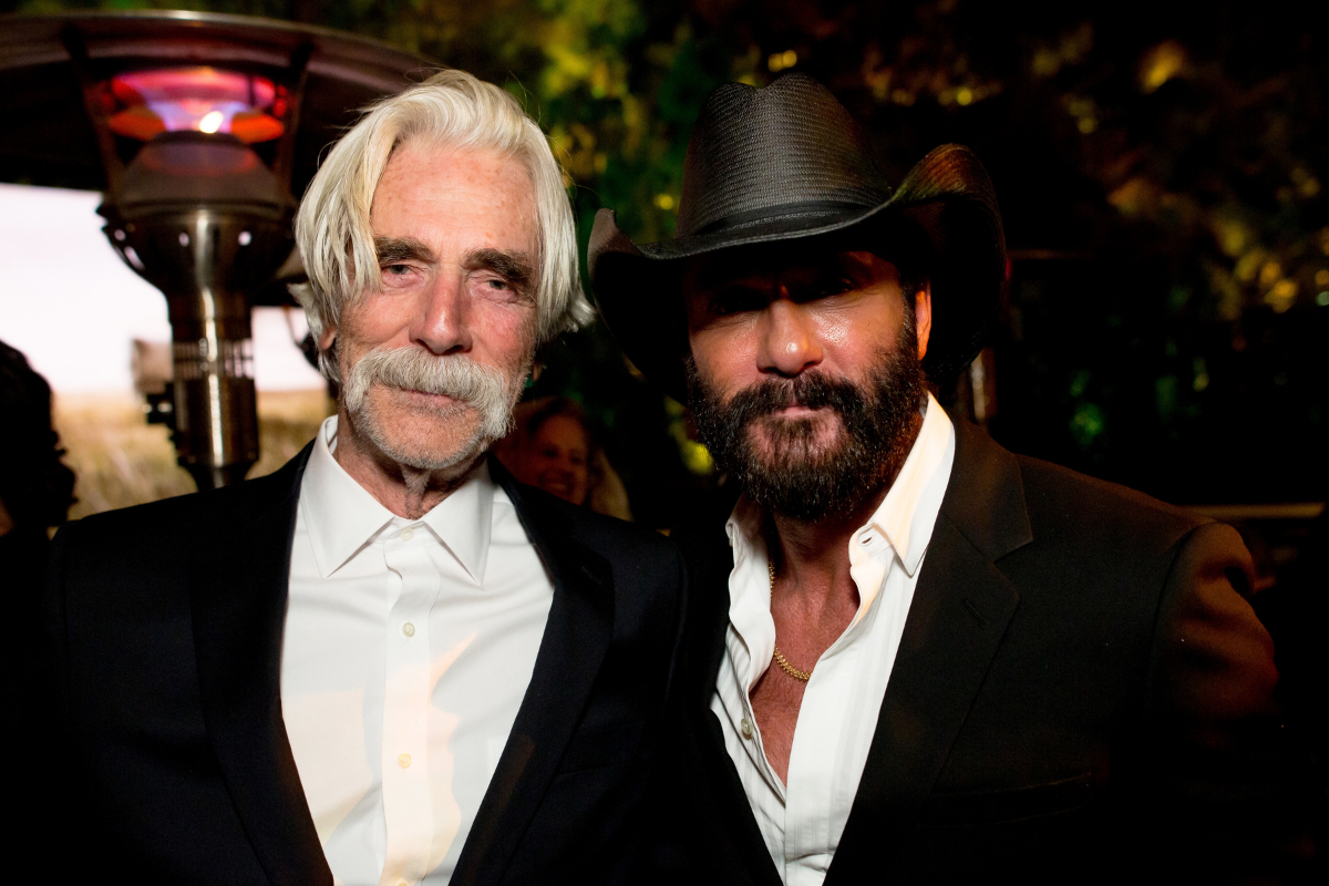 Sam Elliott and Tim McGraw attend Paramount+ and 101 Studios world premiere of "1883"
