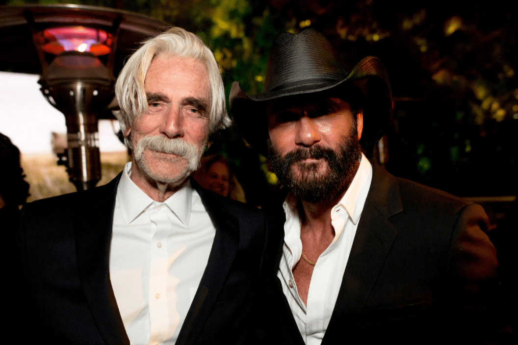 Sam Elliott and Tim McGraw attend Paramount+ and 101 Studios world premiere of "1883"