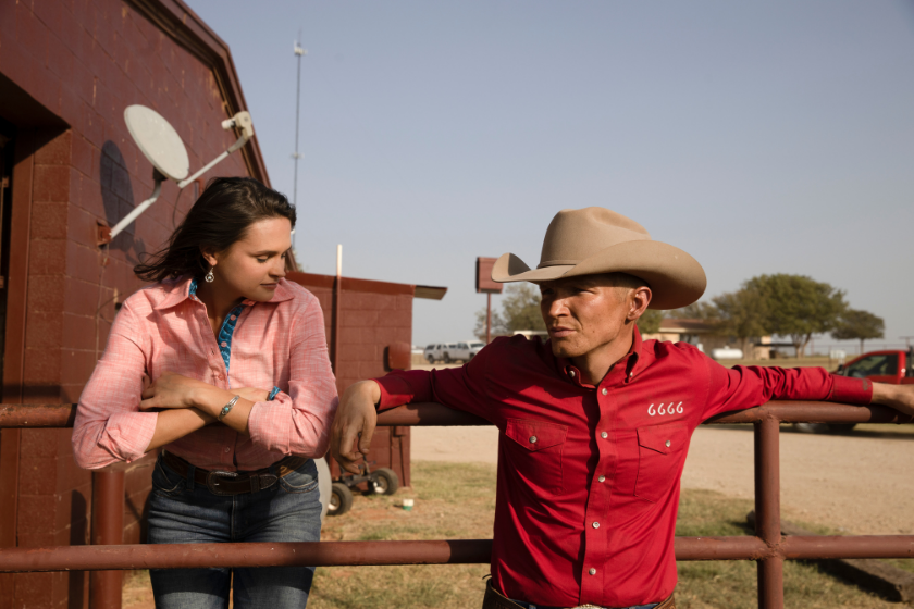 Kathryn Kelly as Emily and Jefferson White as Jimmy on 'Yellowstone'
