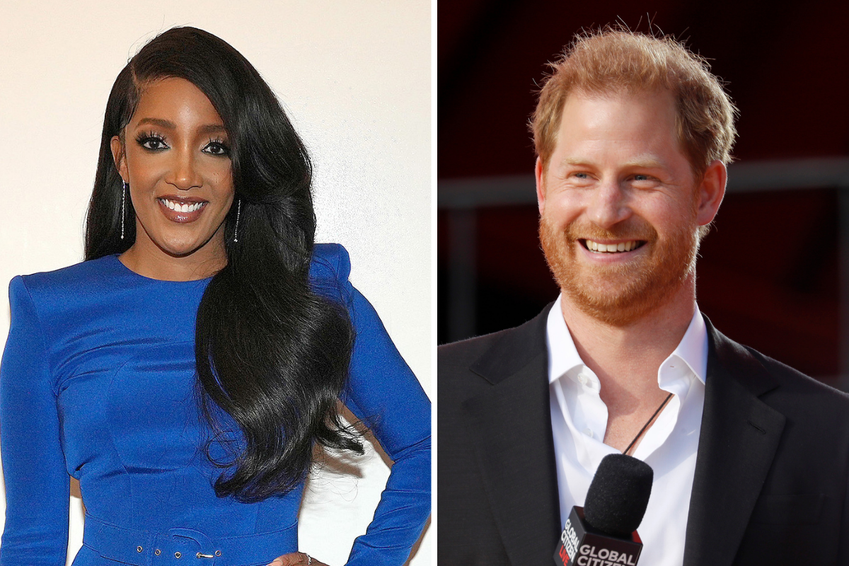Super Bowl national anthem performer Mickey Guyton and Prince Harry