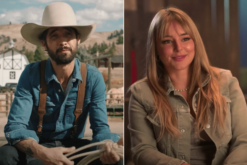 Ryan Bingham as Walker and Hassie Harrison as Laramie on 'Yellowstone'