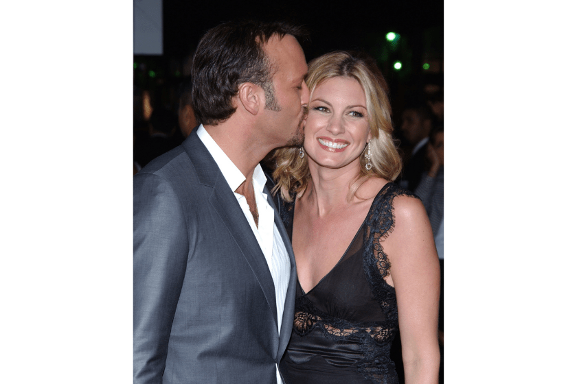Tim McGraw and wife Faith Hill during "Friday Night Lights" - World Premiere