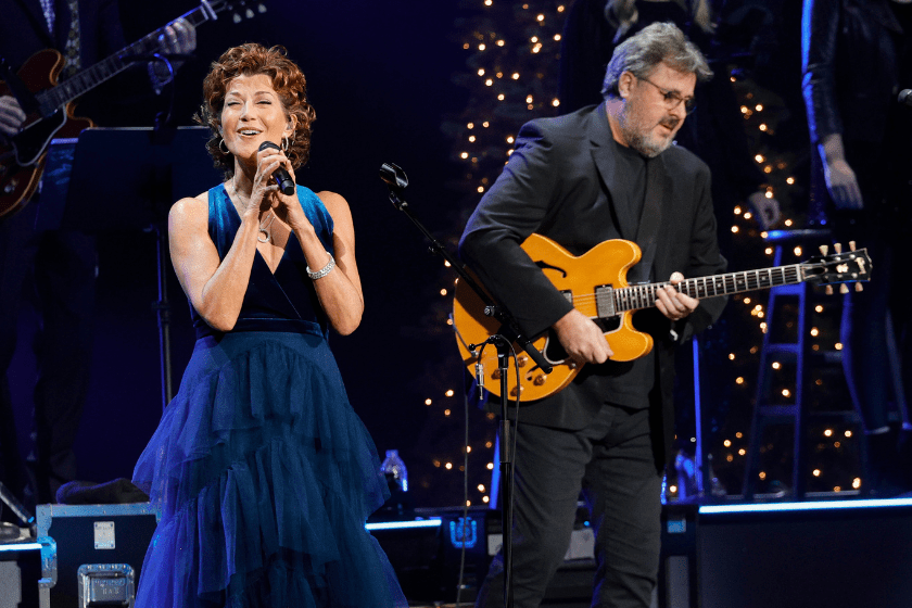 Amy Grant and Vince Gill perform at the Ryman Auditorium