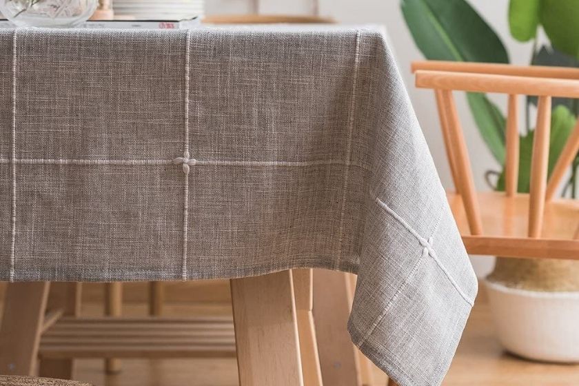 Glamping tent ideas - tablecloth