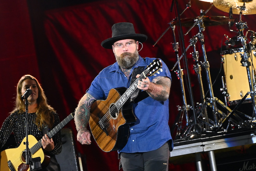 Zac Brown of the Zac Brown Band performs onstage at Mercedes-Benz Stadium on November 11, 2021 in Atlanta.