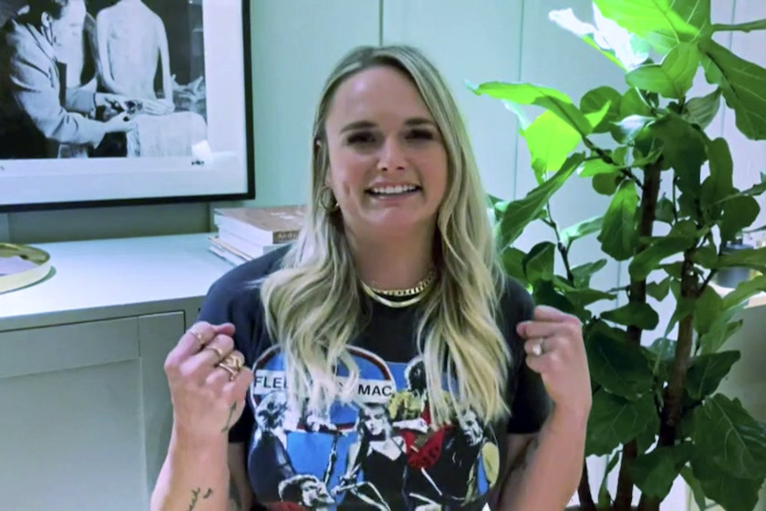 In this screengrab, Miranda Lambert accepts the ' onstage during the 57th Academy of Country Music Awards at Allegiant Stadium on March 07, 2022 in Las Vegas, Nevada