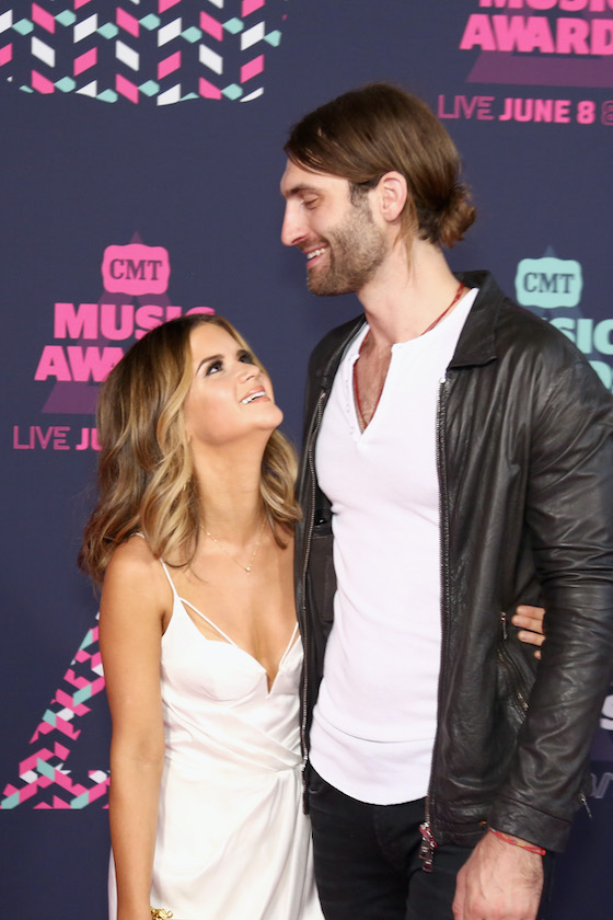 NASHVILLE, TN - JUNE 08: Maren Morris (L) and Ryan Hurd attend the 2016 CMT Music awards at the Bridgestone Arena on June 8, 2016 in Nashville, Tennessee.