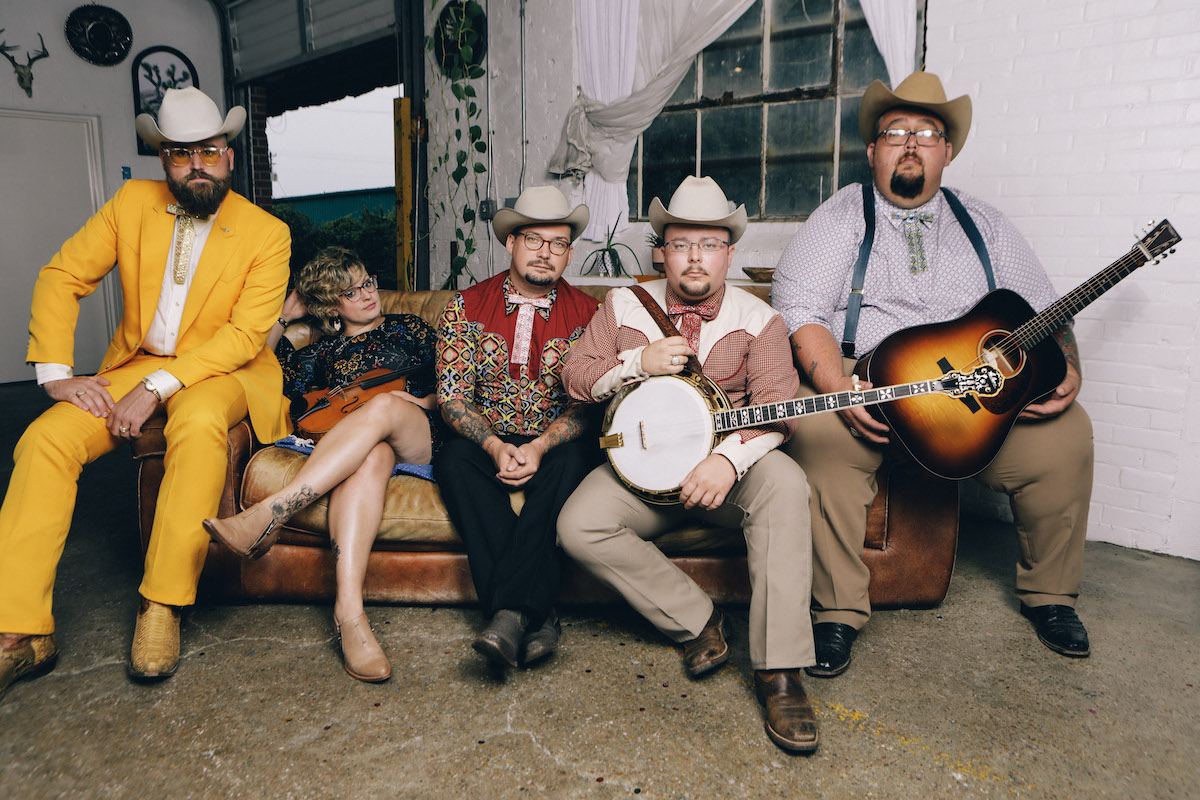 A press shot of The Po' Ramblin' Boys for its 2022 album 'Never Slow Down.'