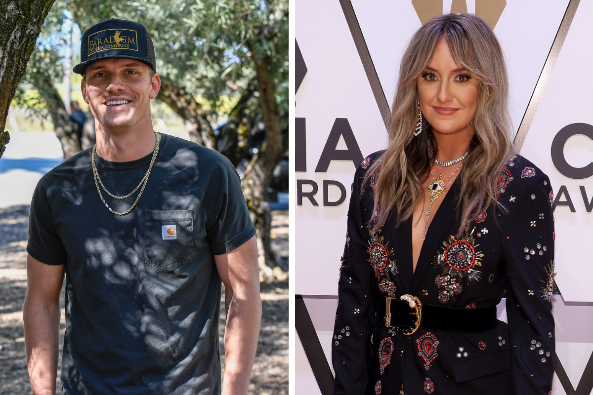 A side-by-side image of 2022 ACM award winners Parker McCollum and Lainey Wilson