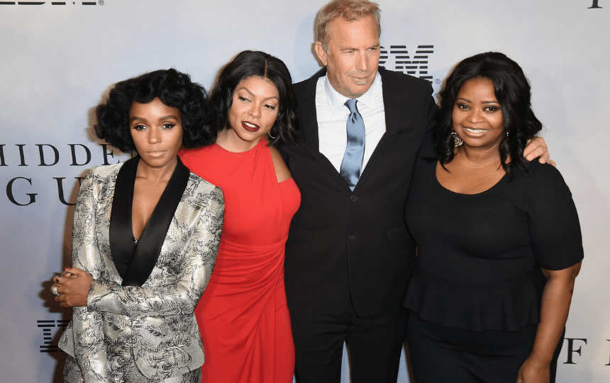 Janelle Monae, Taraji P. Henson, Kevin Costner and Octavia Spencer attend the "Hidden Figures" New York Special Screening