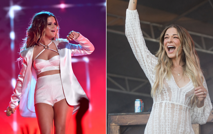 Maren Morris performs onstage at the 2018 Billboard Music Awards at MGM Grand Garden Arena / LeAnn Rimes performs onstage during weekend two, day one of the Austin City Limits Music Festival