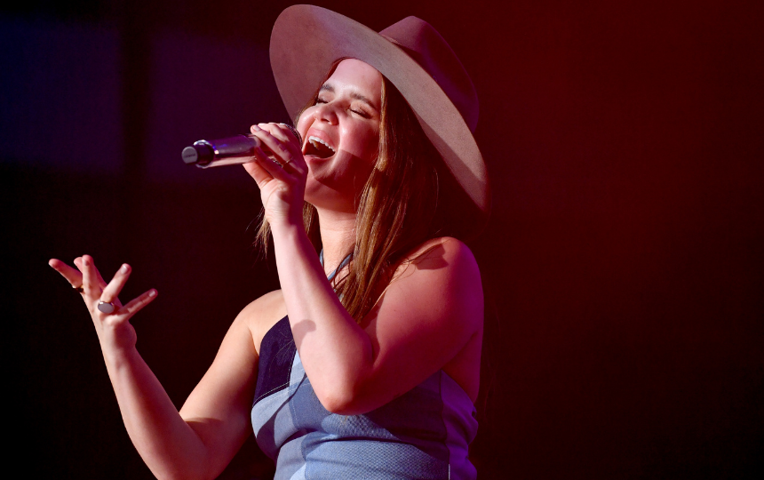 Maren Morris performs onstage at the 2021 ACM Party For A Cause at Ascend Amphitheater
