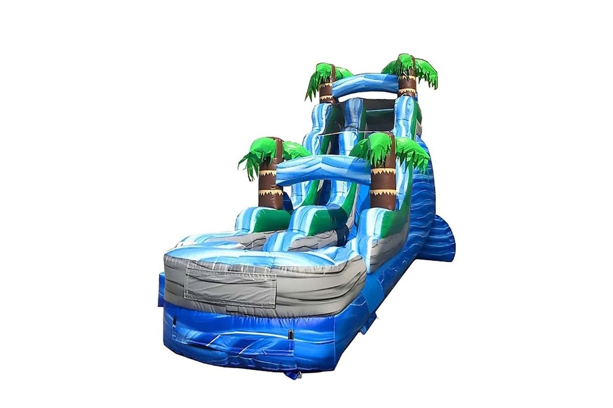 18 foot tropical water slide