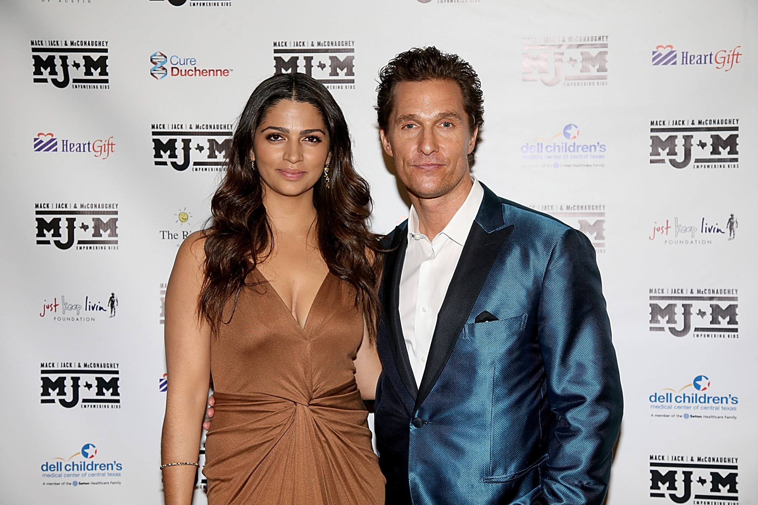 AUSTIN, TEXAS - APRIL 14:  Camila Alves (L) and Matthew McConaughey attend the 4th annual Mack, Jack & McConaughey Gala at ACL Live on April 14, 2016 in Austin, Texas.  