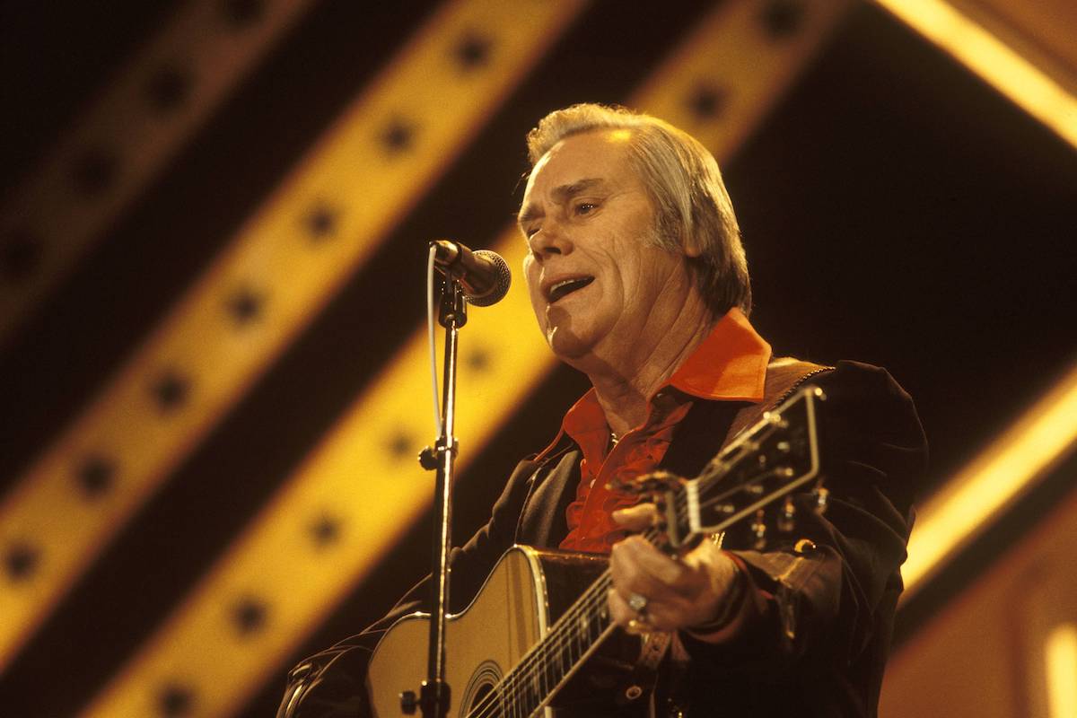 LONDON, UNITED KINGDOM - 1st March: Country musician George Jones performs on stage at the Country & Western Festival held at Wembley Arena, London in March 1986.
