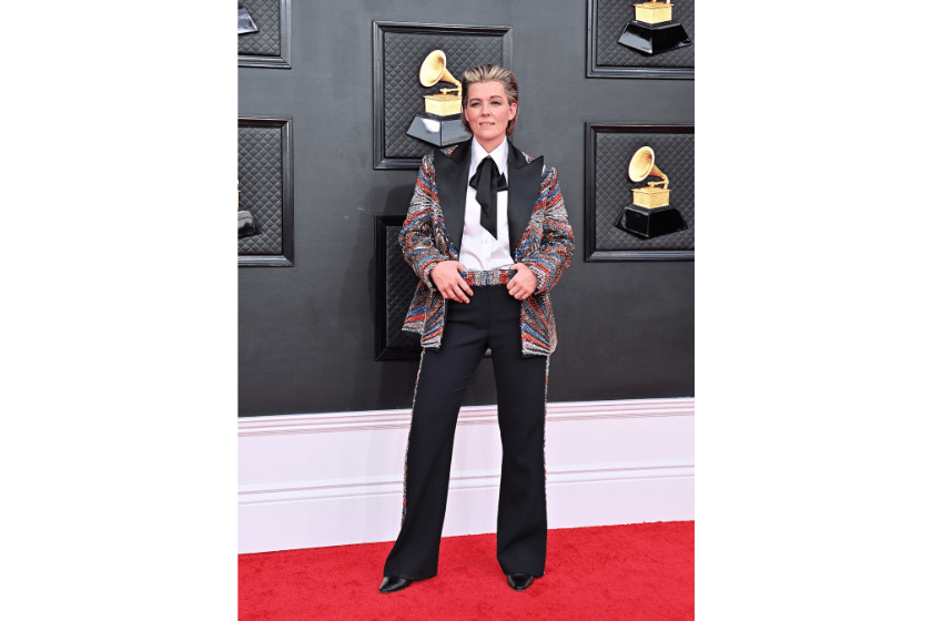Brandi Carlile attends the 64th Annual GRAMMY Awards at MGM Grand Garden Arena 