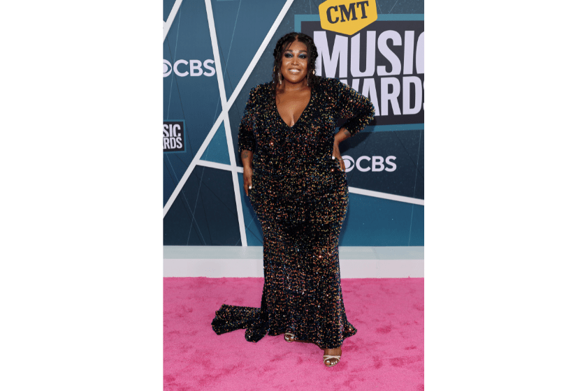 Brittney Spencer attends the 2022 CMT Music Awards at Nashville Municipal Auditorium on April 11, 2022 in Nashville, Tennessee