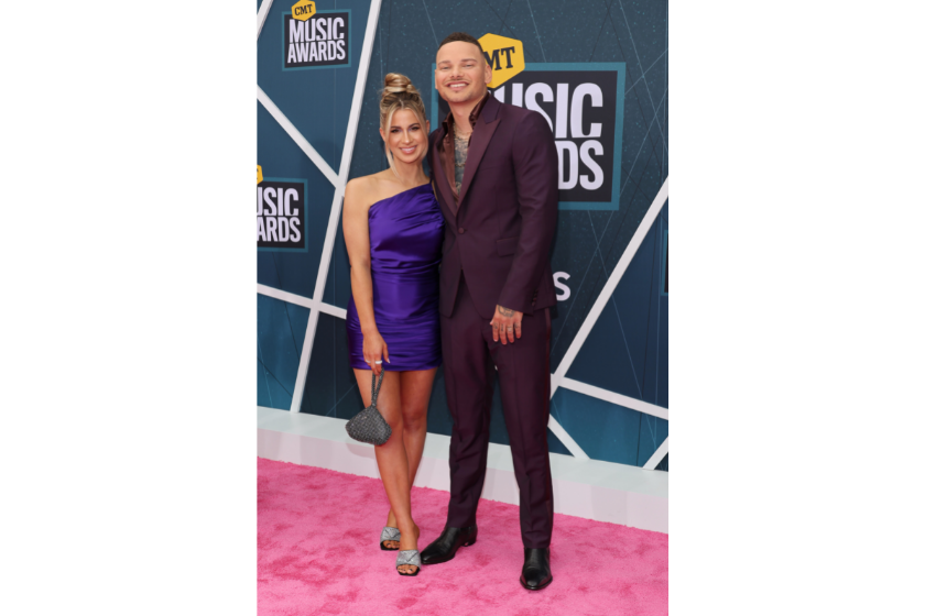 Katelyn Jae Brown and co-host Kane Brown attend the 2022 CMT Music Awards at Nashville Municipal Auditorium on April 11, 2022 in Nashville, Tennessee