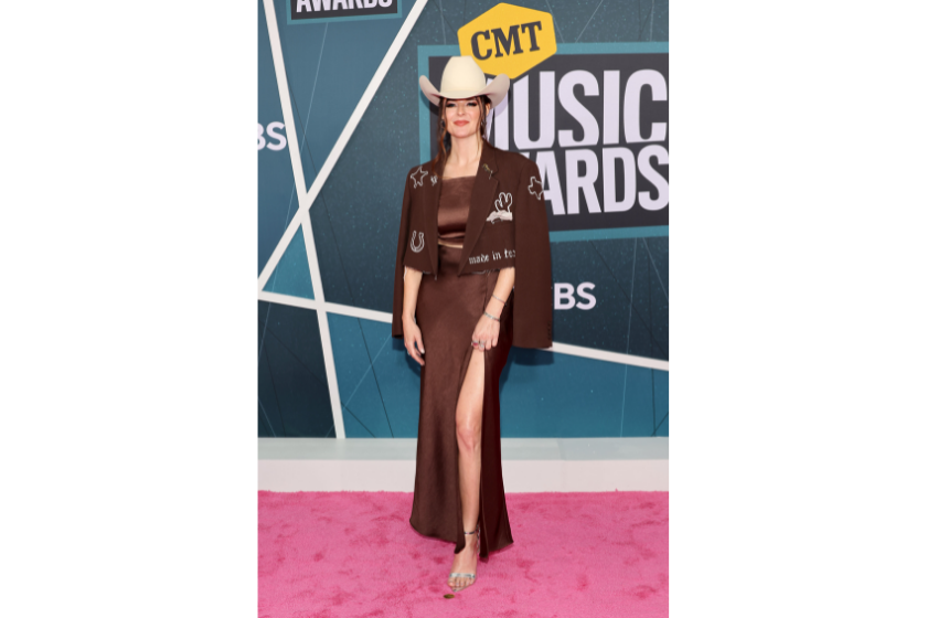 Jenna Paulette attends the 2022 CMT Music Awards at Nashville Municipal Auditorium on April 11, 2022 in Nashville, Tennessee