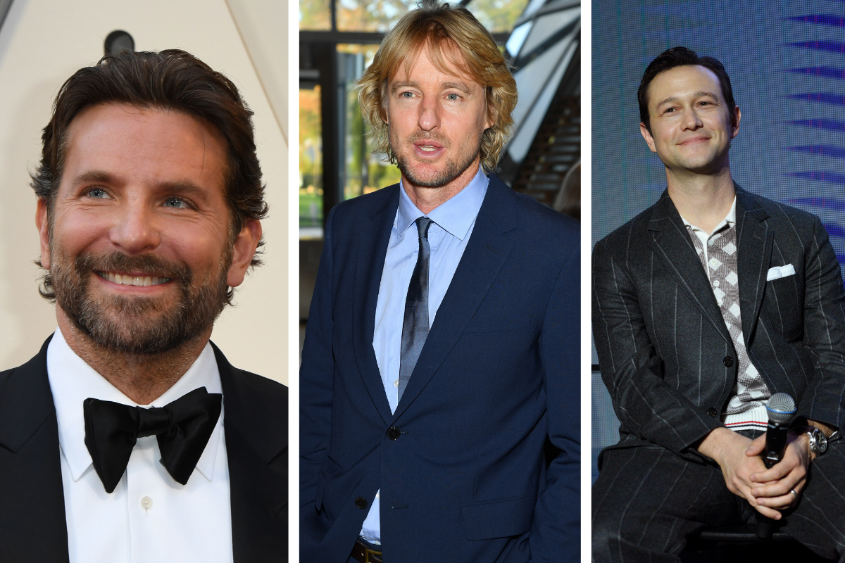 Best Actor nominee for "A Star is Born" Bradley Cooper arrives for the 91st Annual Academy Awards at the Dolby Theatre in Hollywood, California on February 24, 2019. (Photo by Mark RALSTON / AFP)/ Owen Wilson attends the Opening Of The New Exhibitions Jean-Michel Basquiat And Egon Schiele At The Fondation Louis Vuitton at Fondation Louis Vuitton on October 1, 2018 in Paris, France. (Photo by Pascal Le Segretain/Getty Images)/ oseph Gordon-Levitt speaks at A ‘3rd Rock From the Sun’ Reunion during Vulture Festival 2021 at The Hollywood Roosevelt on November 14, 2021 in Los Angeles, California. (Photo by Vivien Killilea/Getty Images for Vulture)