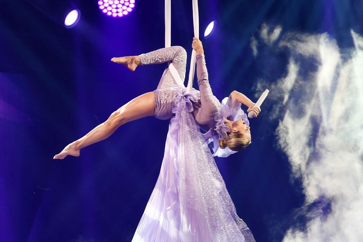 Carrie Underwood performs for the 2022 CMT Music Awards at Nashville Municipal Auditorium on March 29, 2022 in Nashville, Tennessee. (Photo by Denise Truscello/Getty Images for CMT)