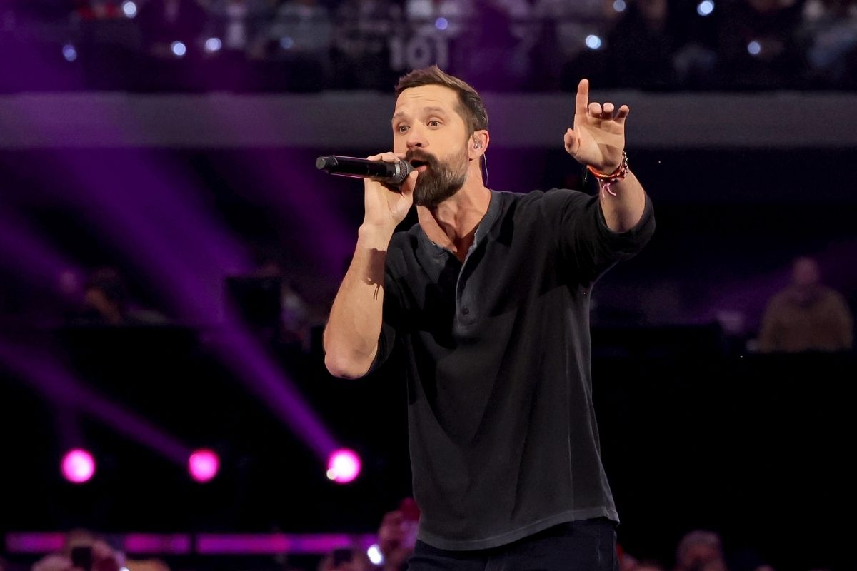 Walker Hayes performs onstage during the 57th Academy of Country Music Awards at Allegiant Stadium on March 07, 2022 in Las Vegas, Nevada.