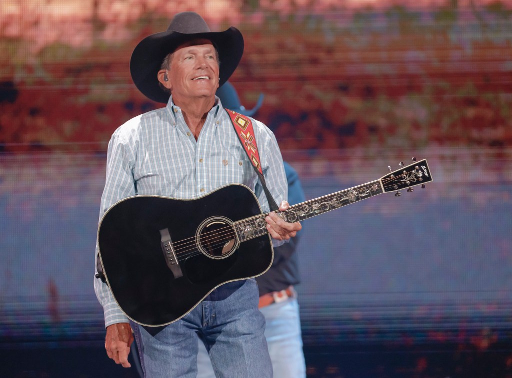 George Strait performs during the 2021 iHeartCountry Festival at Frank Irwin Center on October 30, 2021 in Austin, Texas. 