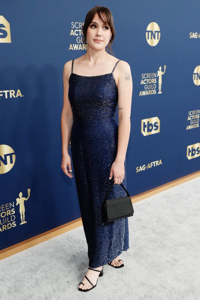  Eden Brolin attends the 28th Screen Actors Guild Awards at Barker Hangar on February 27, 2022 in Santa Monica, California.