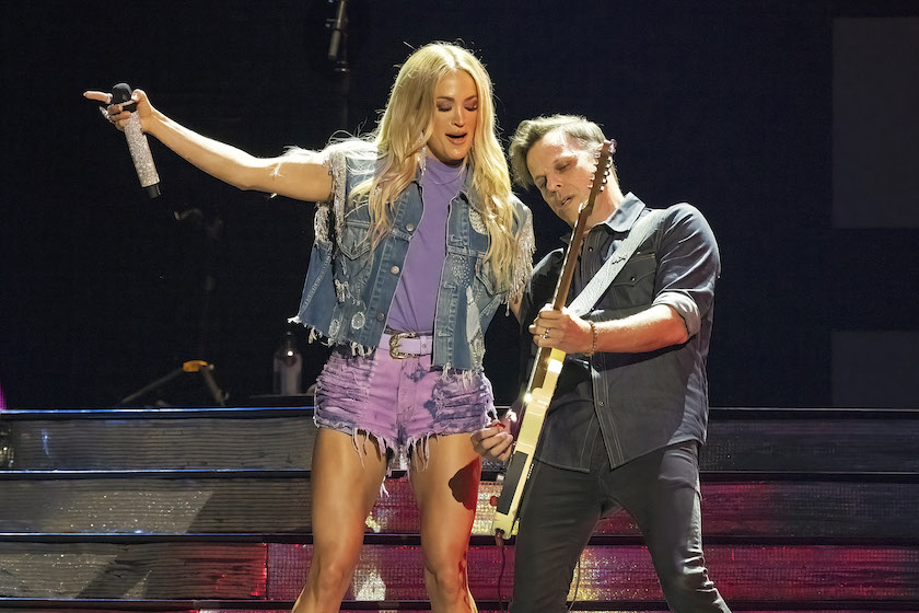 AUSTIN, TEXAS - MAY 07: Carrie Underwood performs during the iHeartCountry Festival at Moody Center on May 07, 2022 in Austin, Texas. 