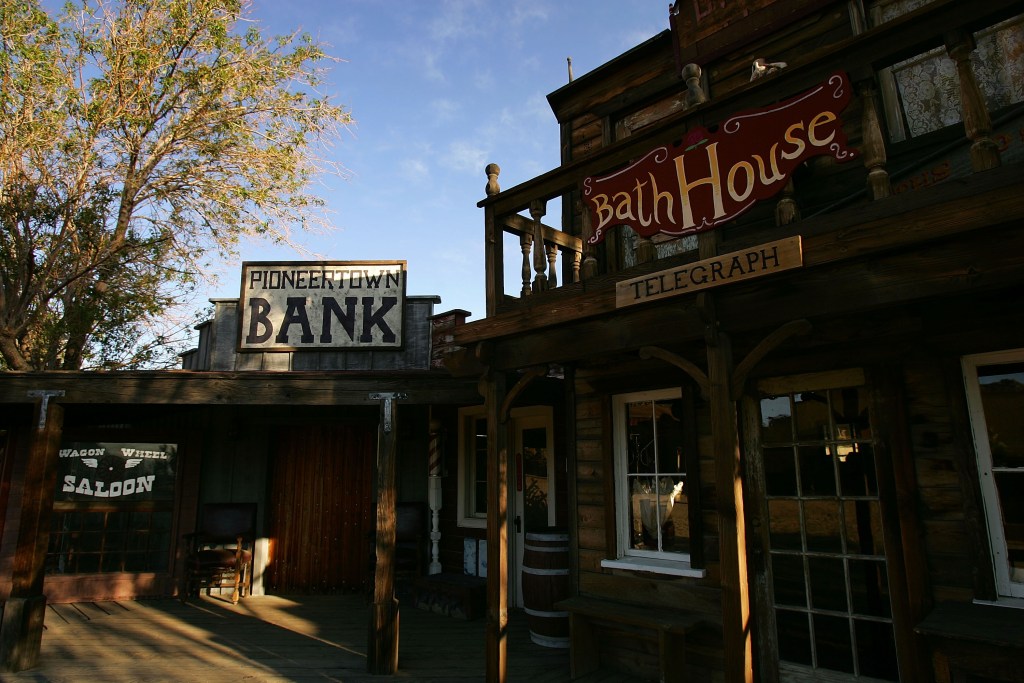 photo of buildings in Pioneertown California