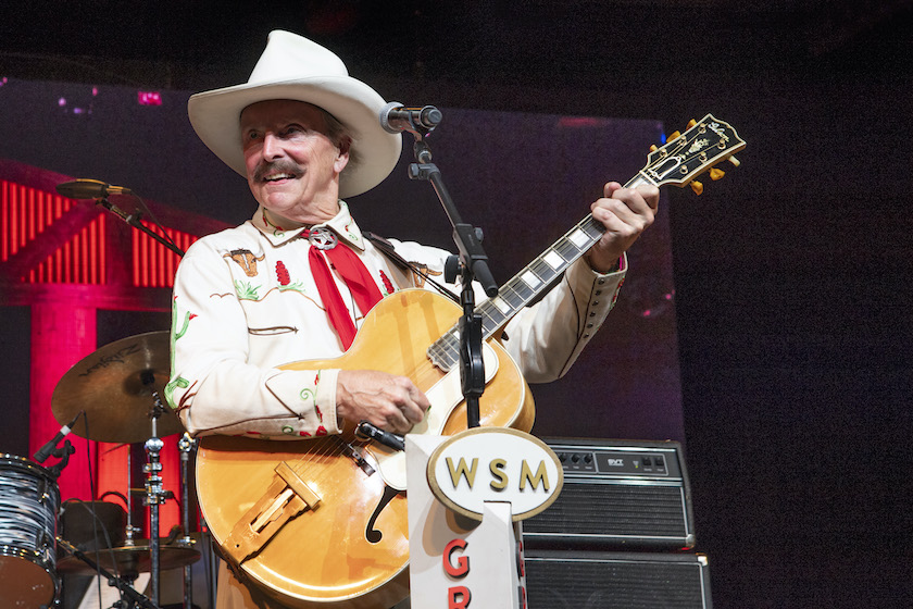 MANCHESTER, TN - JUNE 10: Ranger Doug of Riders In The Sky performs during Bonnaroo Music & Arts Festival on June 10, 2018 in Manchester, Tennessee.