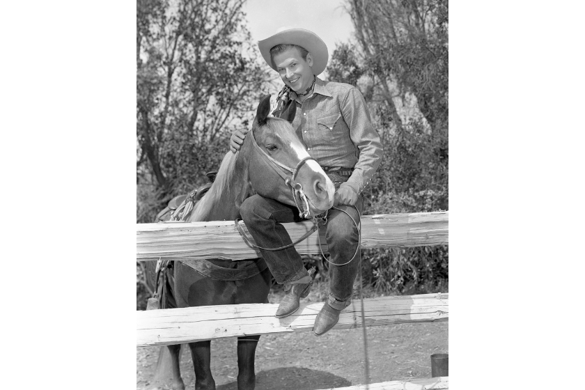 American actor and singer Rex Allen (1920 - 1999), circa 1955