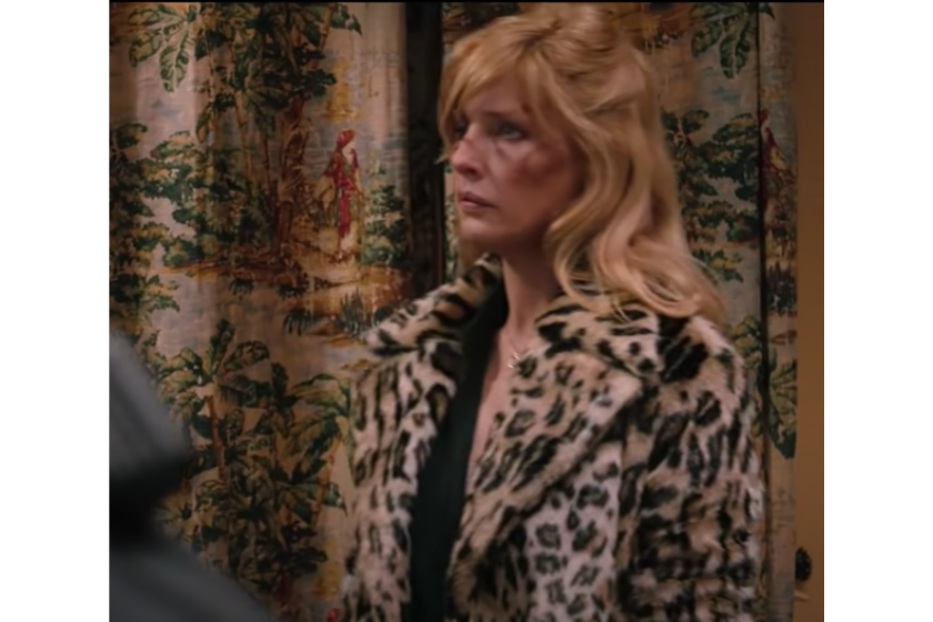 Beth Dutton in leopard fur coat on 'Yellowstone'