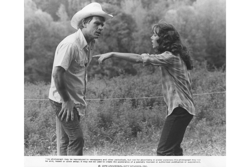 1979: Tommy Lee Jones and Sissy Spacek in the film 'Coal Miner's Daughter'.