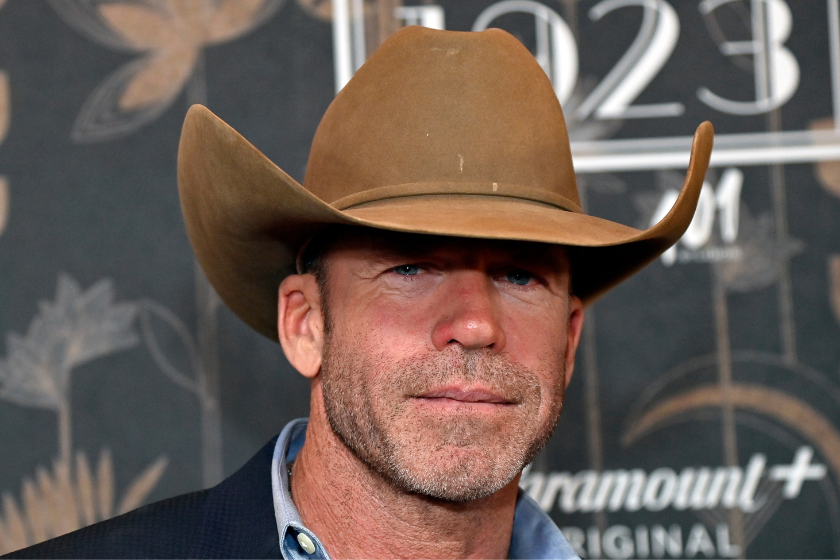 Taylor Sheridan attends the "1923" Las Vegas premiere screening the Encore Theater at Wynn Las Vegas on December 03, 2022 in Las Vegas, Nevada