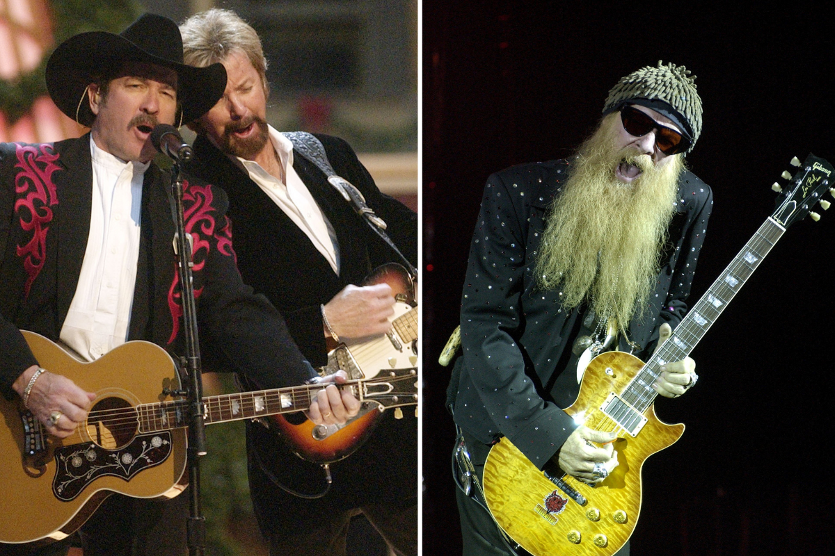 Brooks and Dunn rehearse for TNT's "Christmas in Washington" Concert to air Sunday, December 15 at 8pm ET/PT, live from the National Building Museum in Washington DC. and Zz Top Performing At Hammersmith Apollo, London, Britain - 01 Nov 2002.